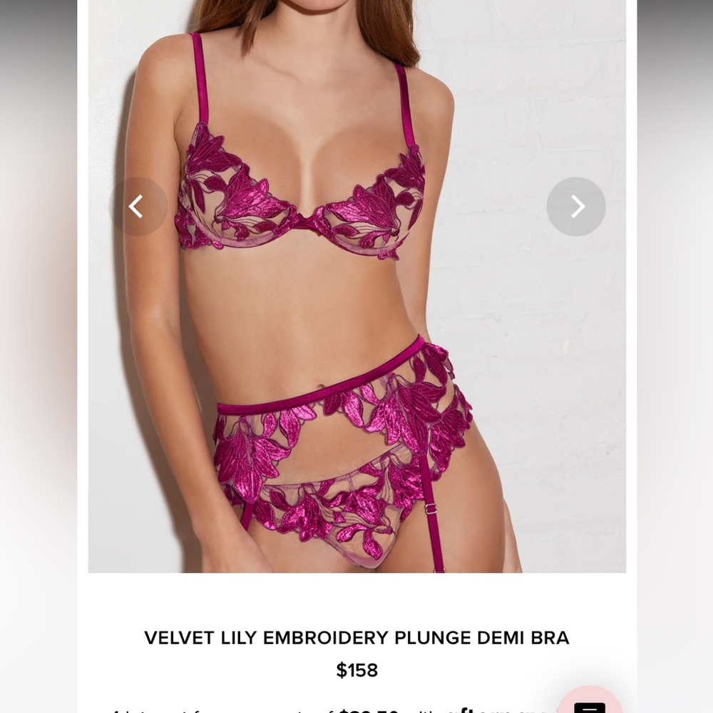 Fleur du Mal Margenta “Lilly” Bra